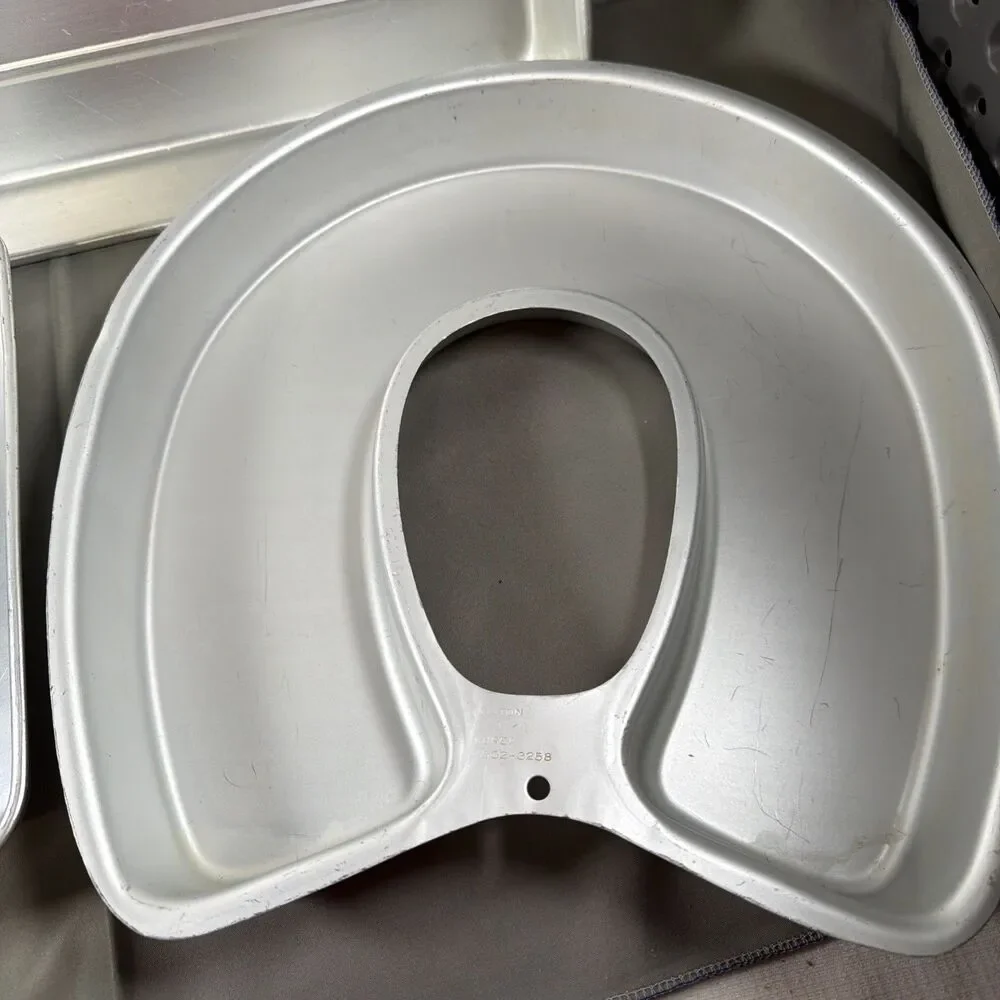 Vintage Wilton Aluminum Cake Pan Lot - Large Sheet, Open Book & Horseshoe